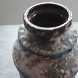 Ceramic vase with fat lava decor, Germany 7323-25