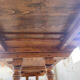 3m oak table from 1950 with its extensions
