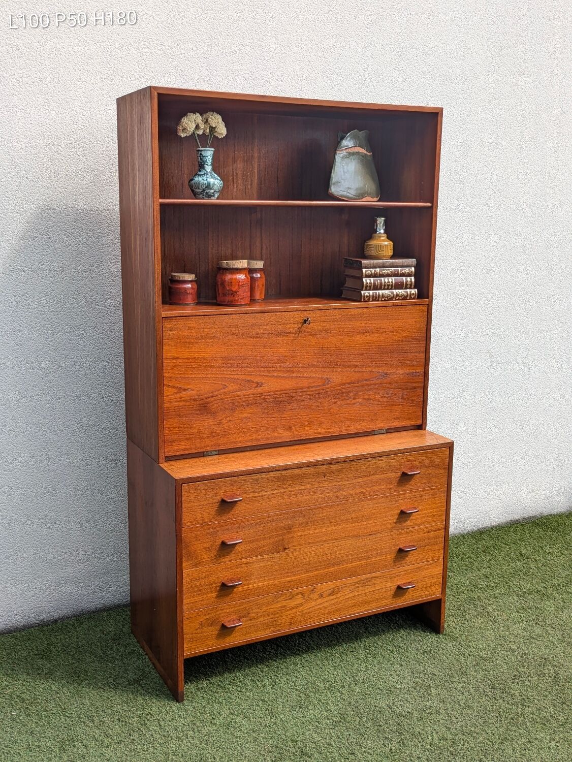 Wegner modular secretary library (RY Møbler) teak 50s