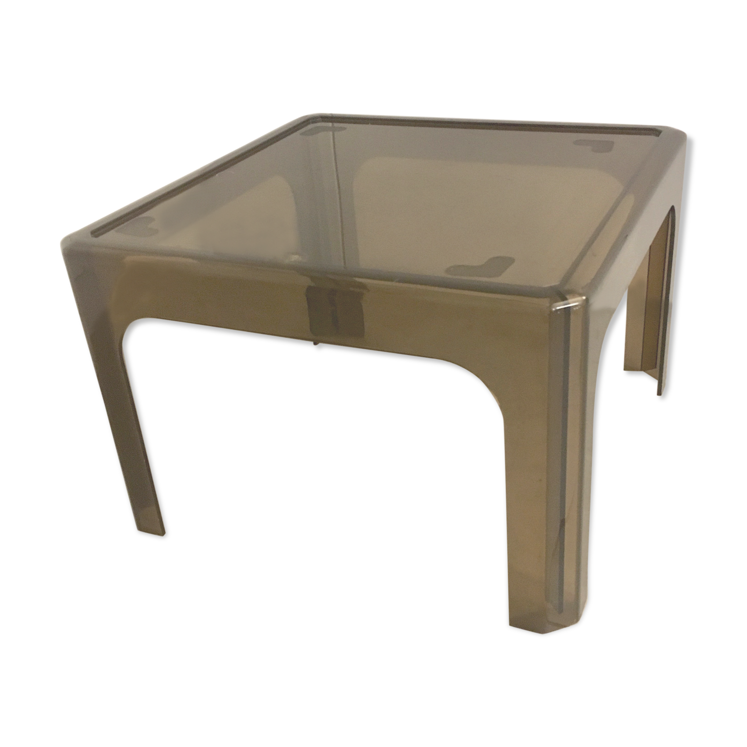 1970 Prisunic vintage plexi coffee table