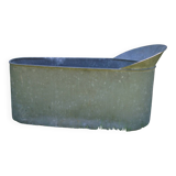 Old zinc child bathtub
