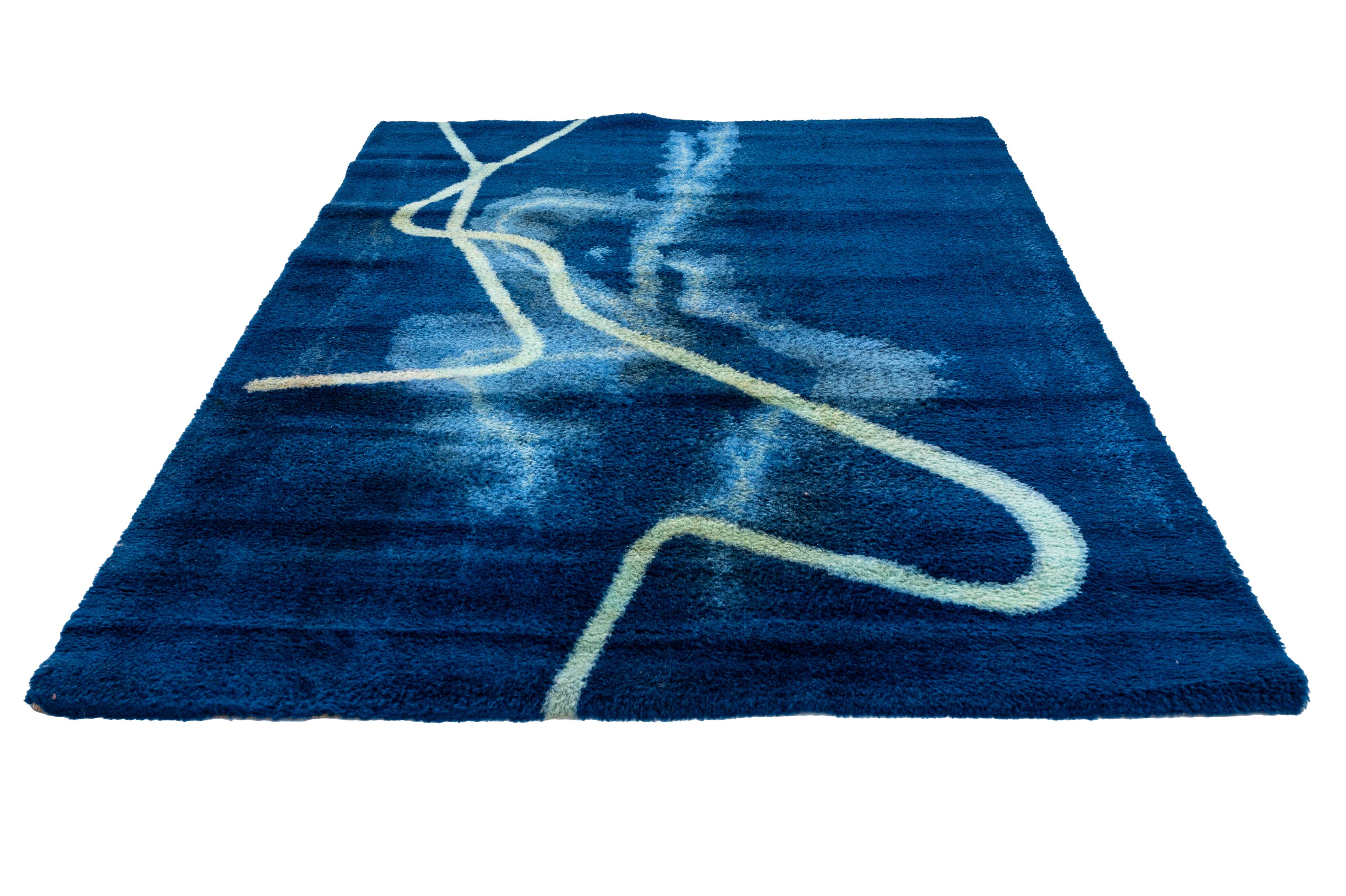 Vintage scandinavian short pile rug by gun gorgillo for ege axminster