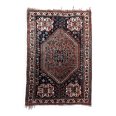 Tapis persan Shiraz vintage fait main 149 cm x 208 cm, années 1940