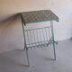 Metal plant stand with tiled top – 6 antique tiles