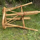 Vintage rattan stool