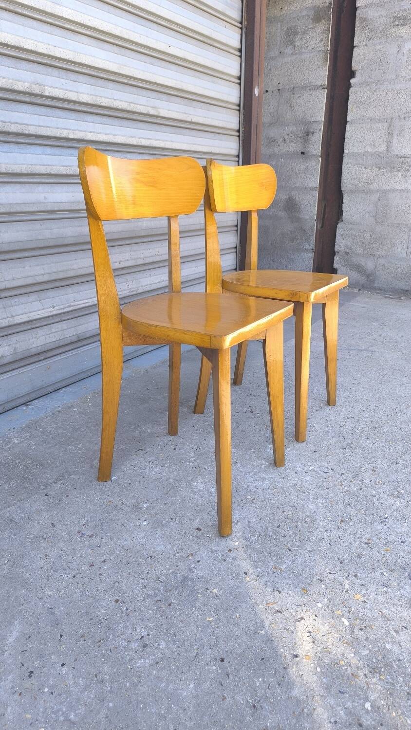 Paire de chaises bistrot Luterma 1960