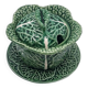 Mustard pot in cabbage slip
