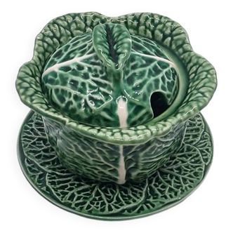 Mustard pot in cabbage slip