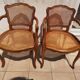 Set of 2 cane chairs in Louis XIV style