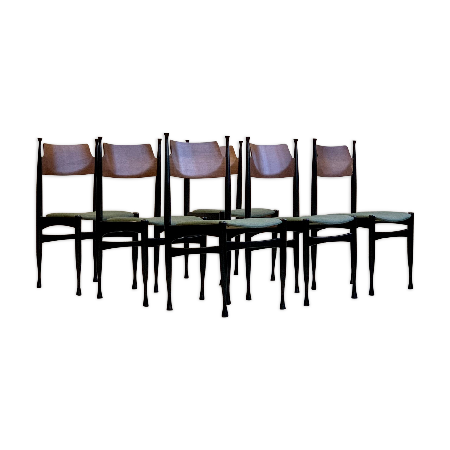 Set of dining chairs, old Yugoslavia, 1960s - 1970s, vintage, prl design