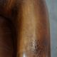 Sturdy, stately and subtle vintage sheepskin club chair