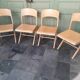 Set of 4 BAUMANN chairs, series K, late 80s to early 90s.