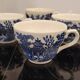 4 English porcelain cups
