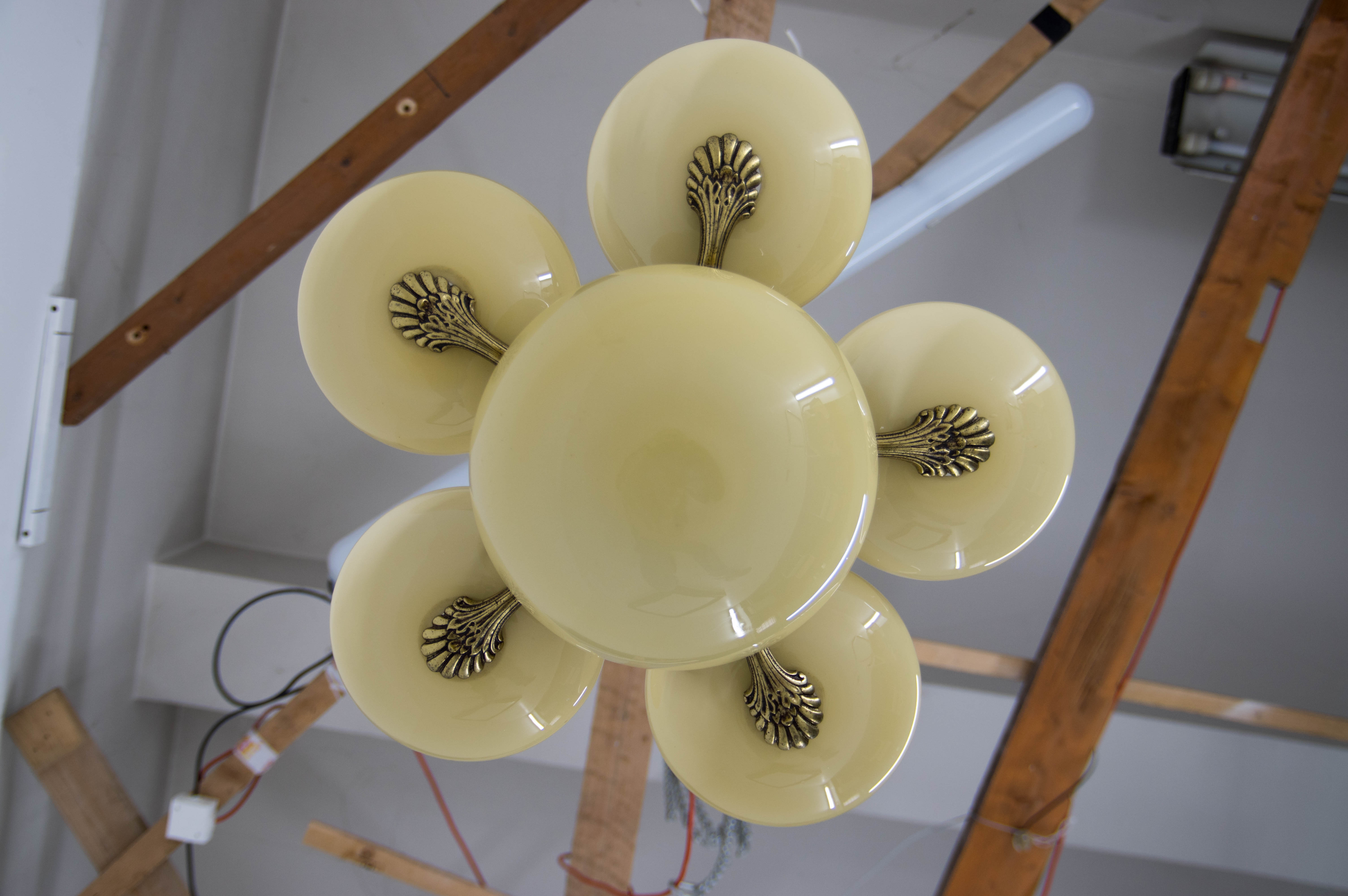 Art nouveau chandelier, 1930s