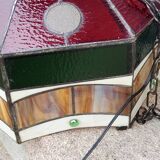 Art style stained glass suspension, diameter 58cm