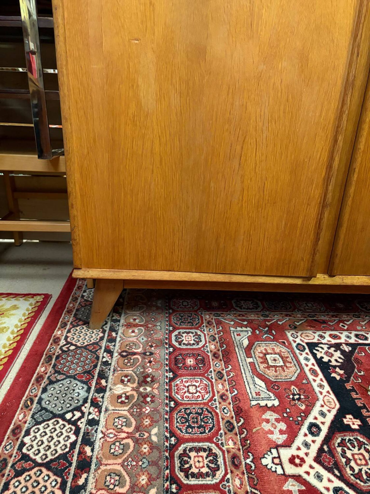 Vintage 60s/70s design wardrobe with compass feet.