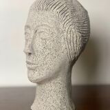 Bust in reconstituted stone