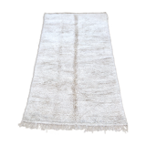 Carpet berber moroccan beni ouarain ecru natural 264 x 144cm