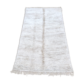 Carpet berber moroccan beni ouarain ecru natural 264 x 144cm