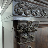Kussenkast rosewood wardrobe from the late 17th century