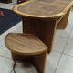 Oval Art Deco coffee table in rosewood, 1930s-1940s.