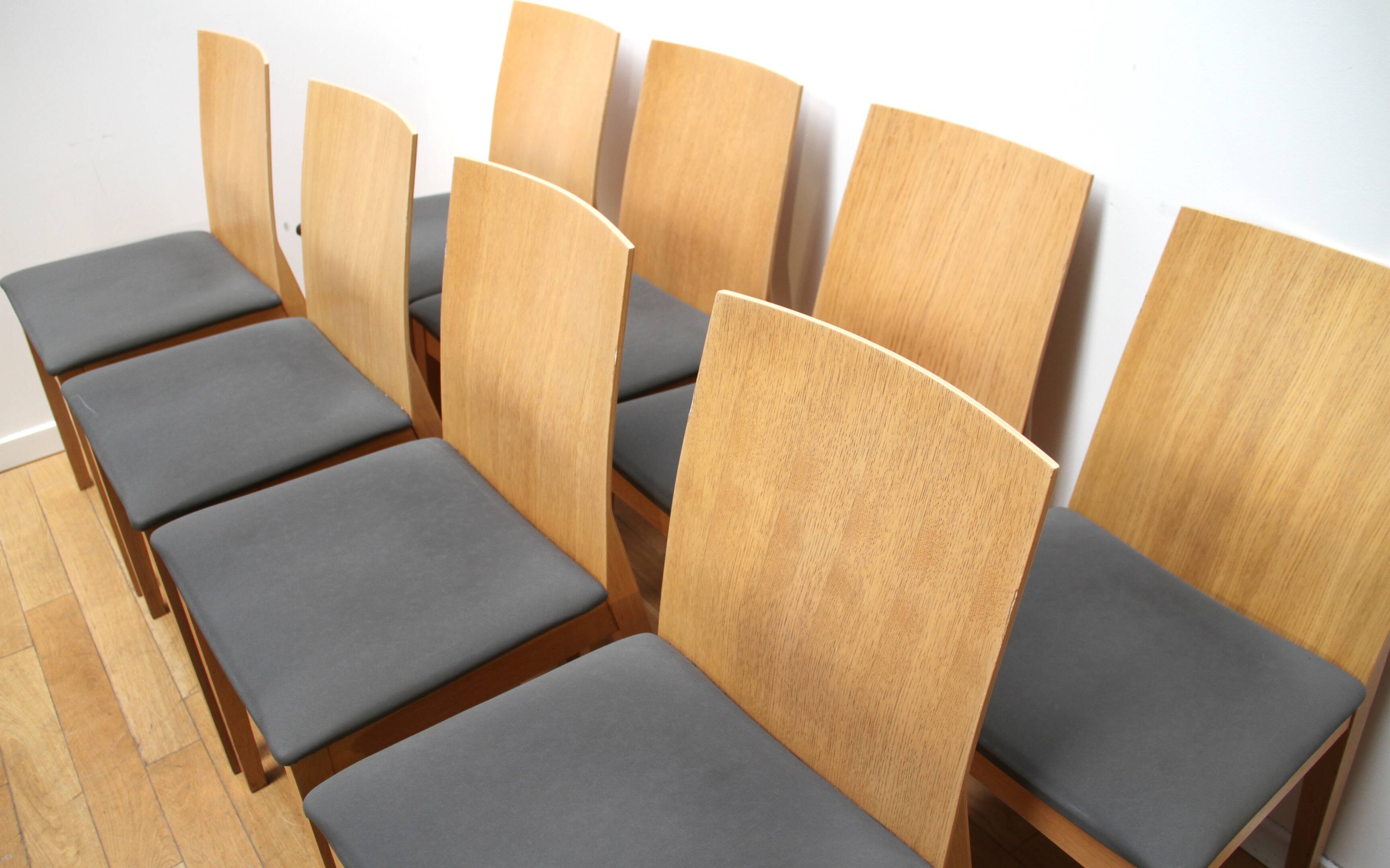 Set of 8 dining room chairs, Pedrali