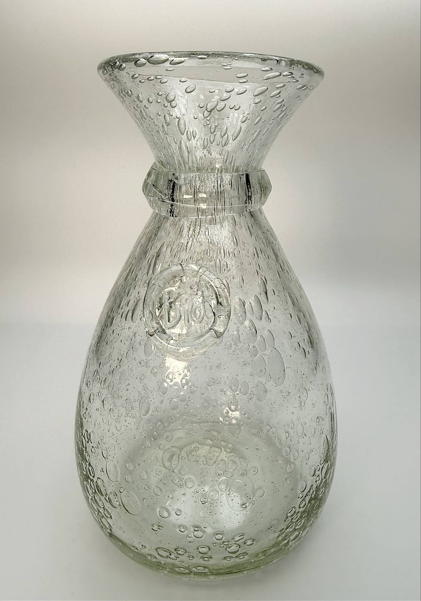 Carafe biot en verre bullé