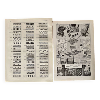 Réservé Virginie - Lot de 2 lithos XXe