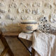 Fruit bowl in Creil and Montereau ironstone, Guirlande model.