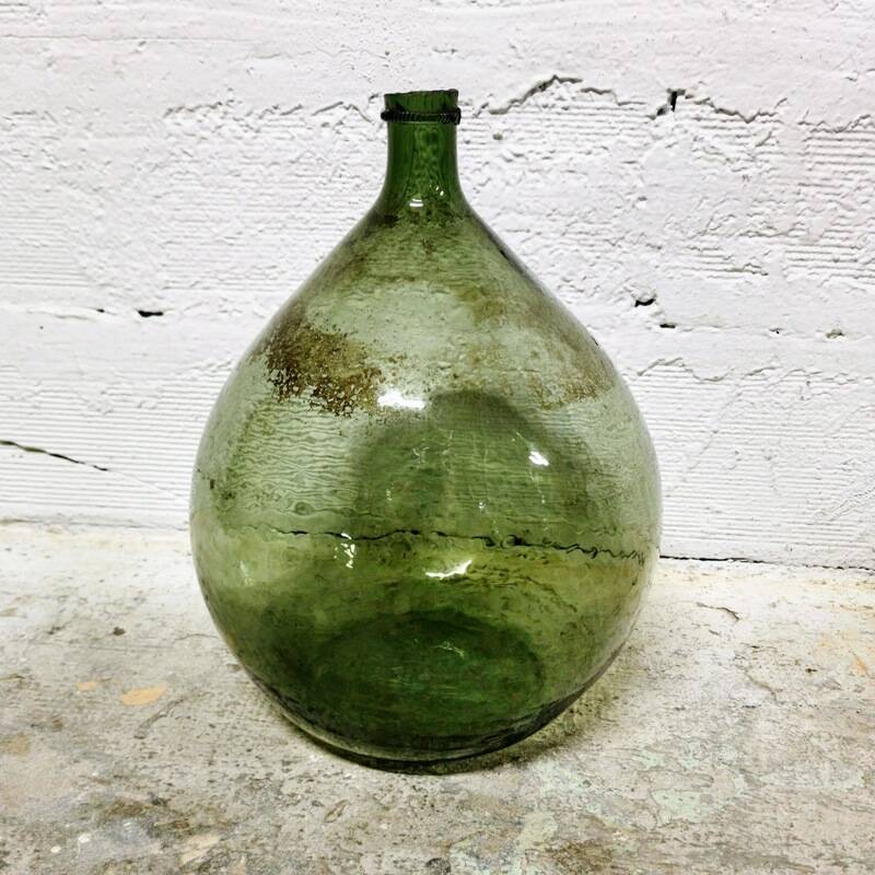 Lady Jeanne green 15 liters in blown glass