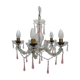 Pink stamps chandelier