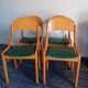 Chaises Baumann bois et skaï