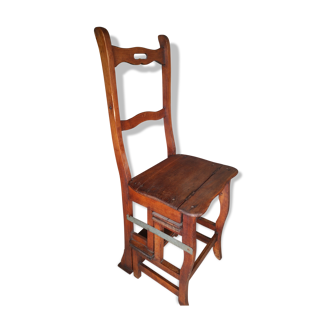 Chaise escabeau