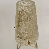 Lampe de table en verre glacé par J.T. Kalmar, Autriche