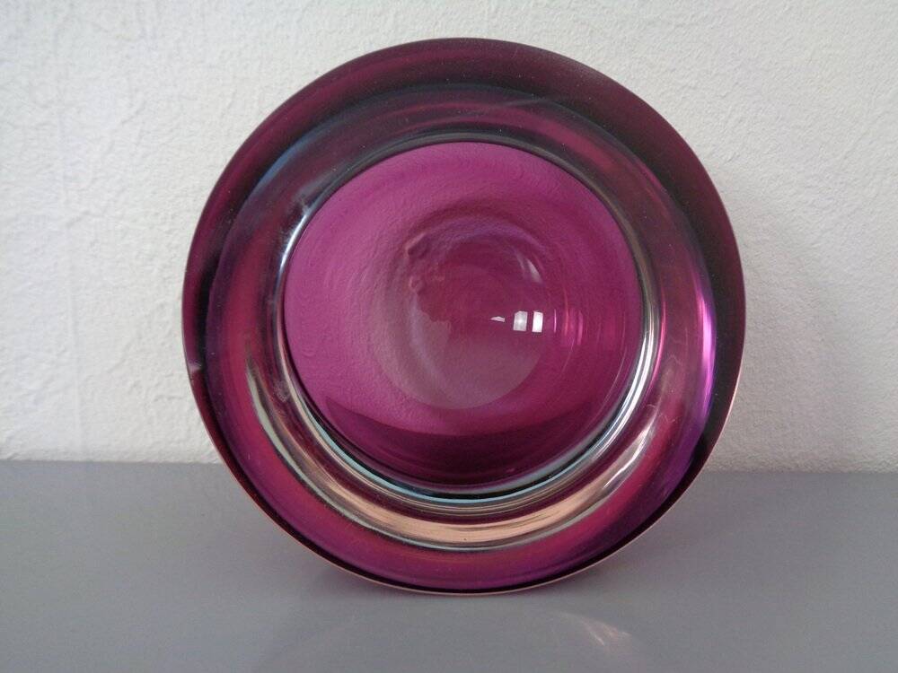 Sommerso Murano Glass Bowls by Flavio Poli, 1960s, Set of 4