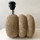 Sculptural lamp base in limestone by Albert Tormos or Fratelli.