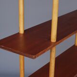 Dutch teak & birch shelving unit