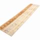 Tapis de couloir vintage pêche et crème 2x8, 57x246 cm