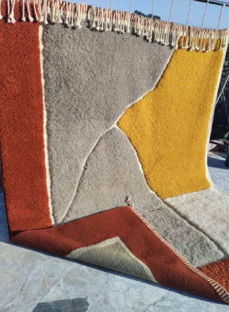 Handmade wool Beni Ourain rug 250/150cm