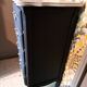 Chiffonier en bois peint coloris noir et gris France 1950 avec 5 tiroirs