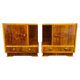 Pair of Italian Mid-Century Walnut Nightstands, 1950s