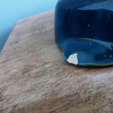 Vallauris stamped pocket emptier in flamed stoneware