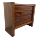 Meuble de rangement commode vintage Maison Regain en orme massif des années 80
