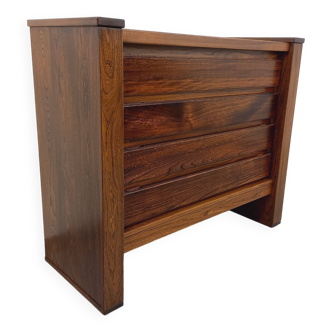 Vintage Maison Regain chest of drawers in solid elm from the 80s