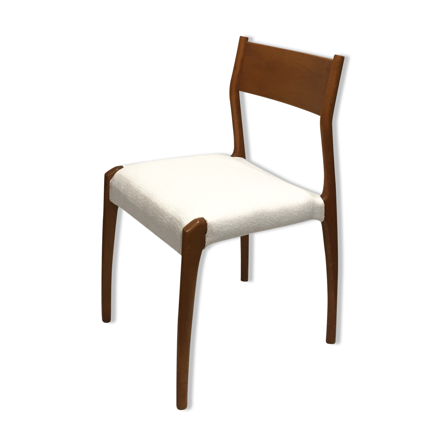 Chaise italienne retapissée bouclette