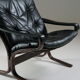 Vintage leather Siesta armchair with armrests by Ingmar Relling, Norway 1970