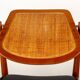 6 Danish chairs in teak, caning and leather, model FD 187 by Arne Vodder.