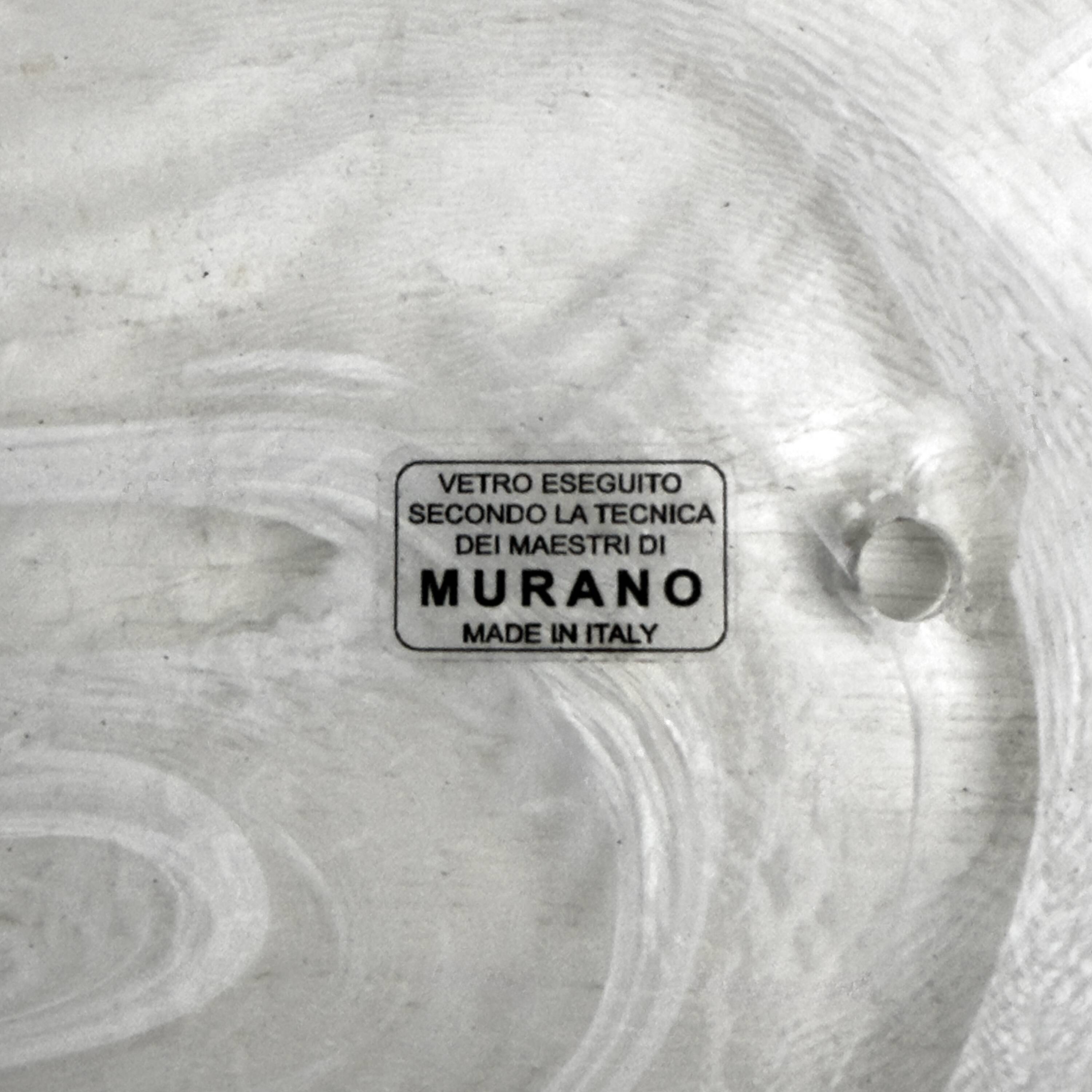 Pair of Modern Sconces in Brass and Milk White Murano Glass and Amber Glass