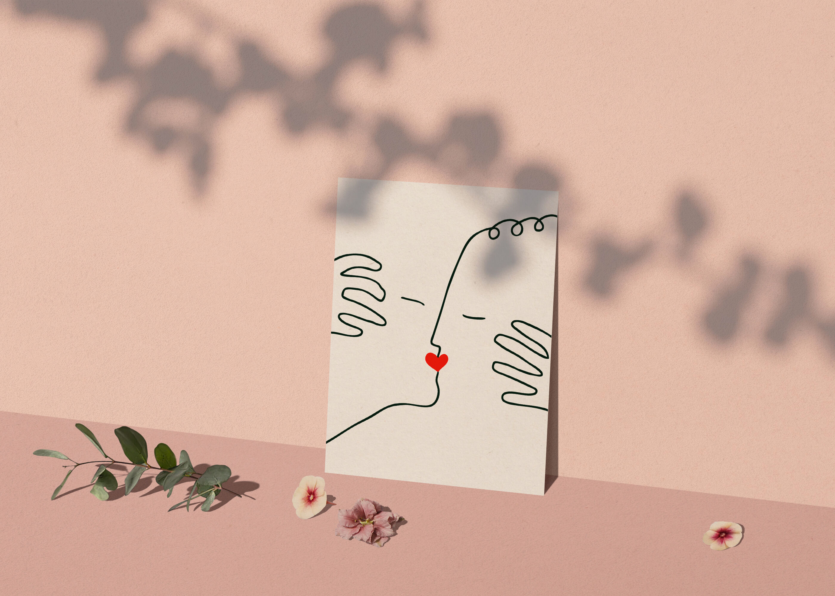 Poster A4-love Kiss 21x29, 7cm