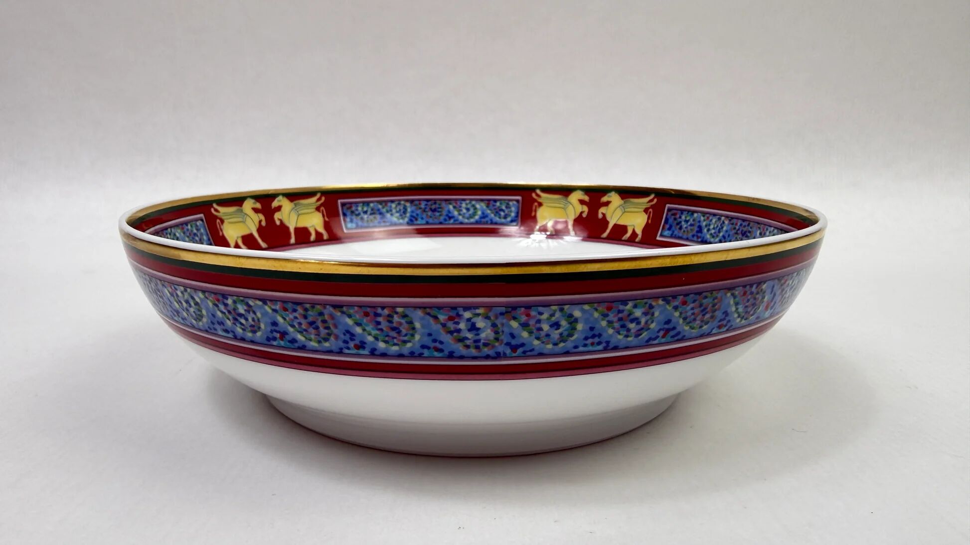 Raynaud Limoges set of 6 deep plates model Pégase 17 cm